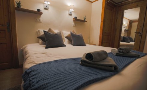 Cosy bedroom in Morzine ski chalet